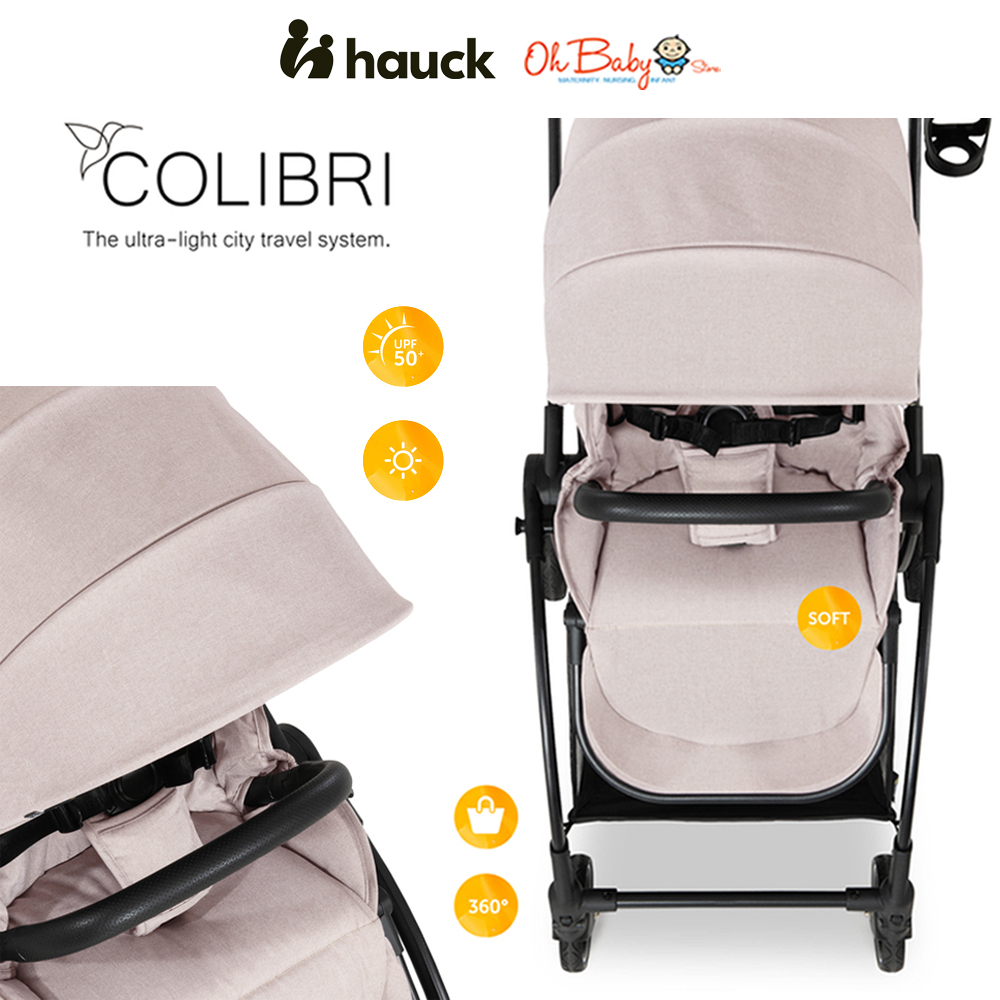 Hauck Colibri Stroller - Beige | Shopee Malaysia