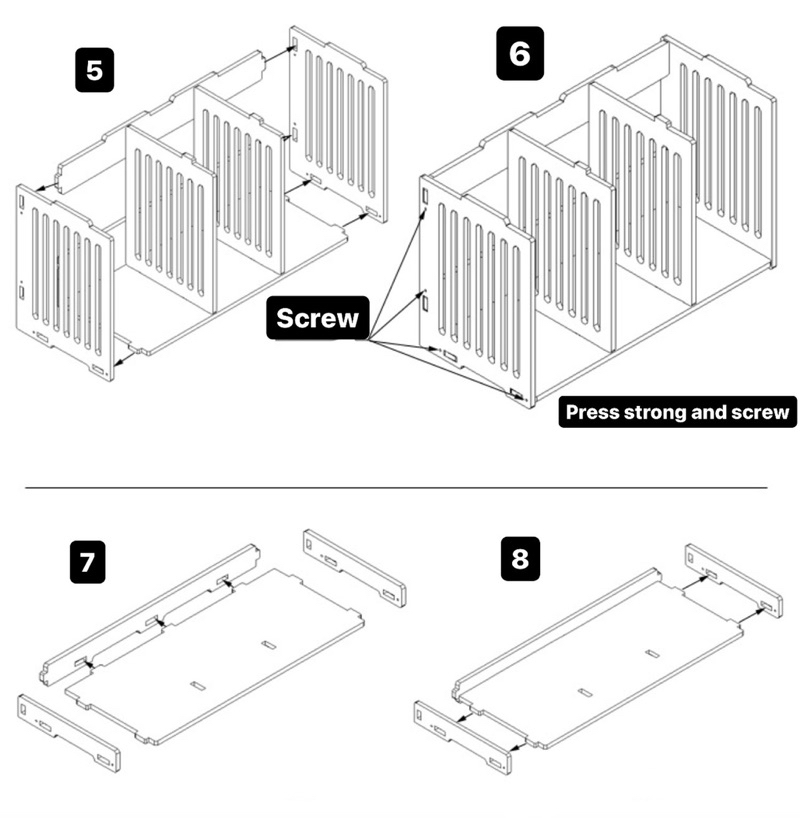 DIY Rak Buku Ikea Style Bookshelf Furniture Office Rack File Stationery