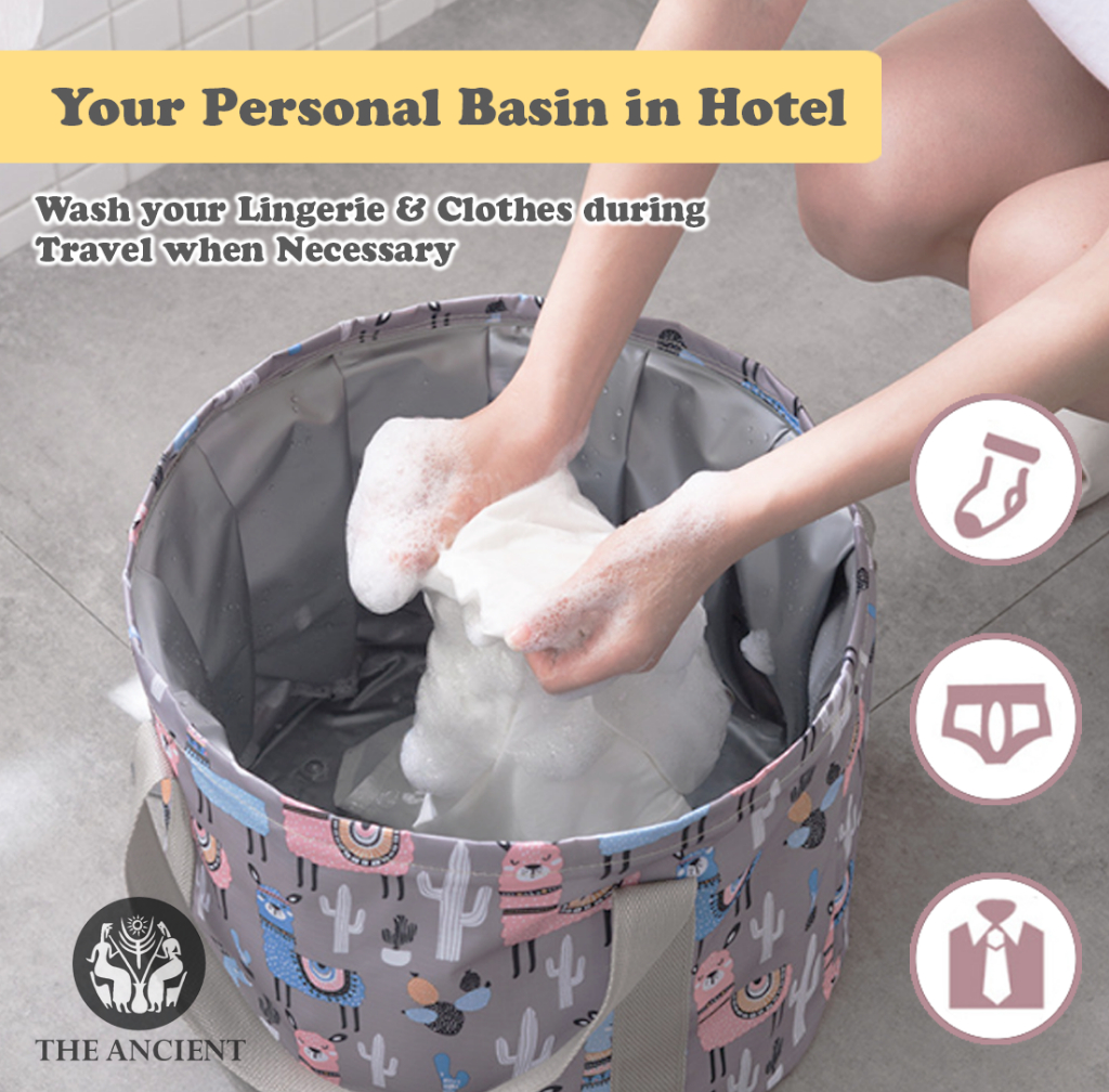 Portable Bucket, Baldi Travel: Large Folding Spa Basin Bag Fishing ...