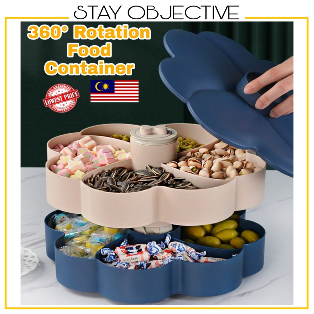 5 in 1 Air Tight Food Container Storage Bekas Biskut Raya Kuih Raya ...