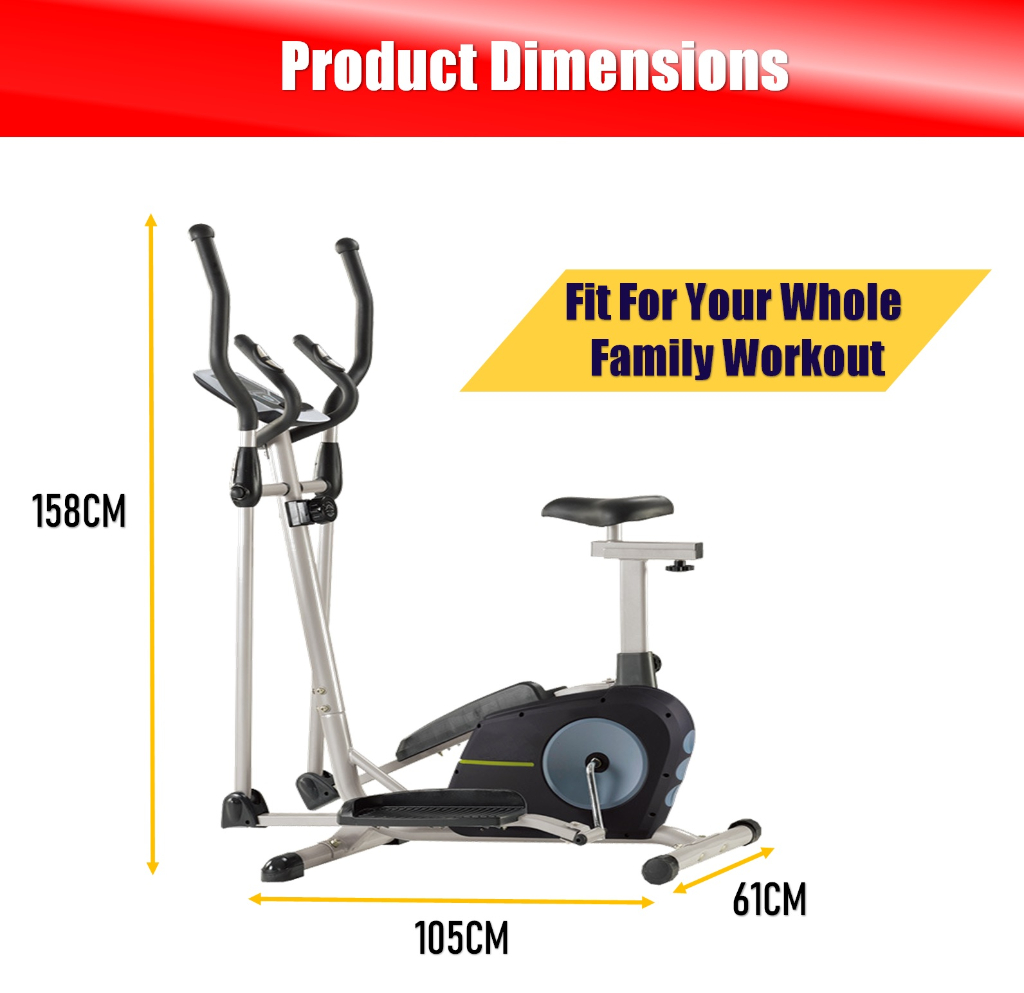 LongStyle Recumbent Fitness Physiotherapy Cardio Exercise Gym