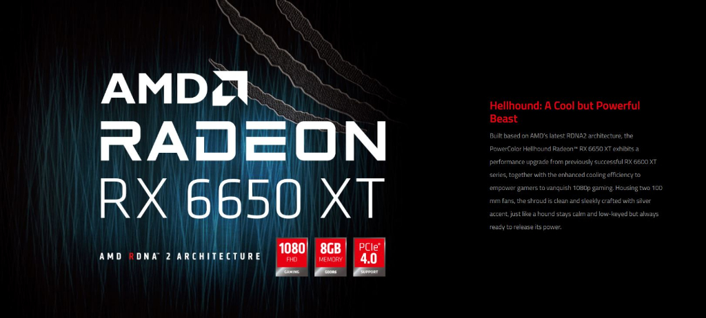 PowerColor Hellhound AMD Radeon™ RX 6650 XT 8GB GDDR6 128-bit Graphic Card  with Sakura Edition Shopee Malaysia