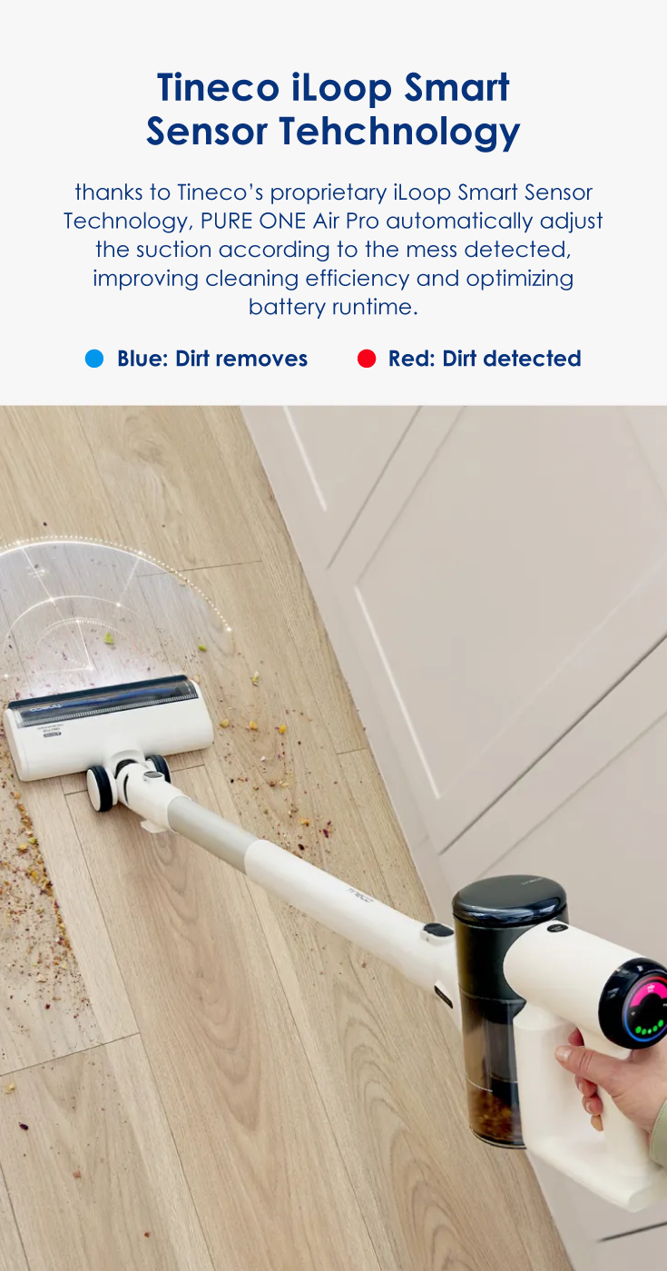 Tineco Pure One Air Pro Smart Cordless Stick Vacuum Cleaner Zero