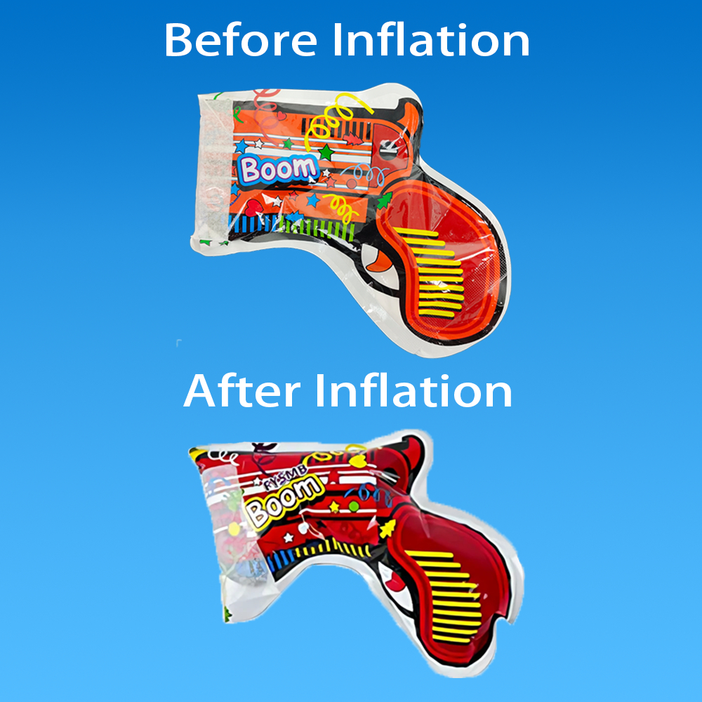 HLS Self Inflatable Confetti Popper Cannon Gun Firework Poppers Press ...