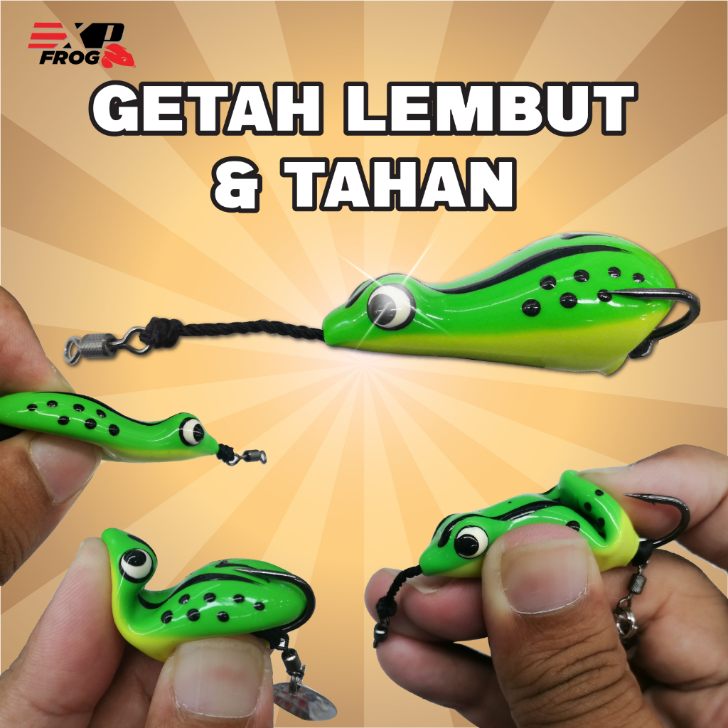 EXP HERO FROG EXP Soft Frog Murah Haruan Killer Katak Casting Umpan ...