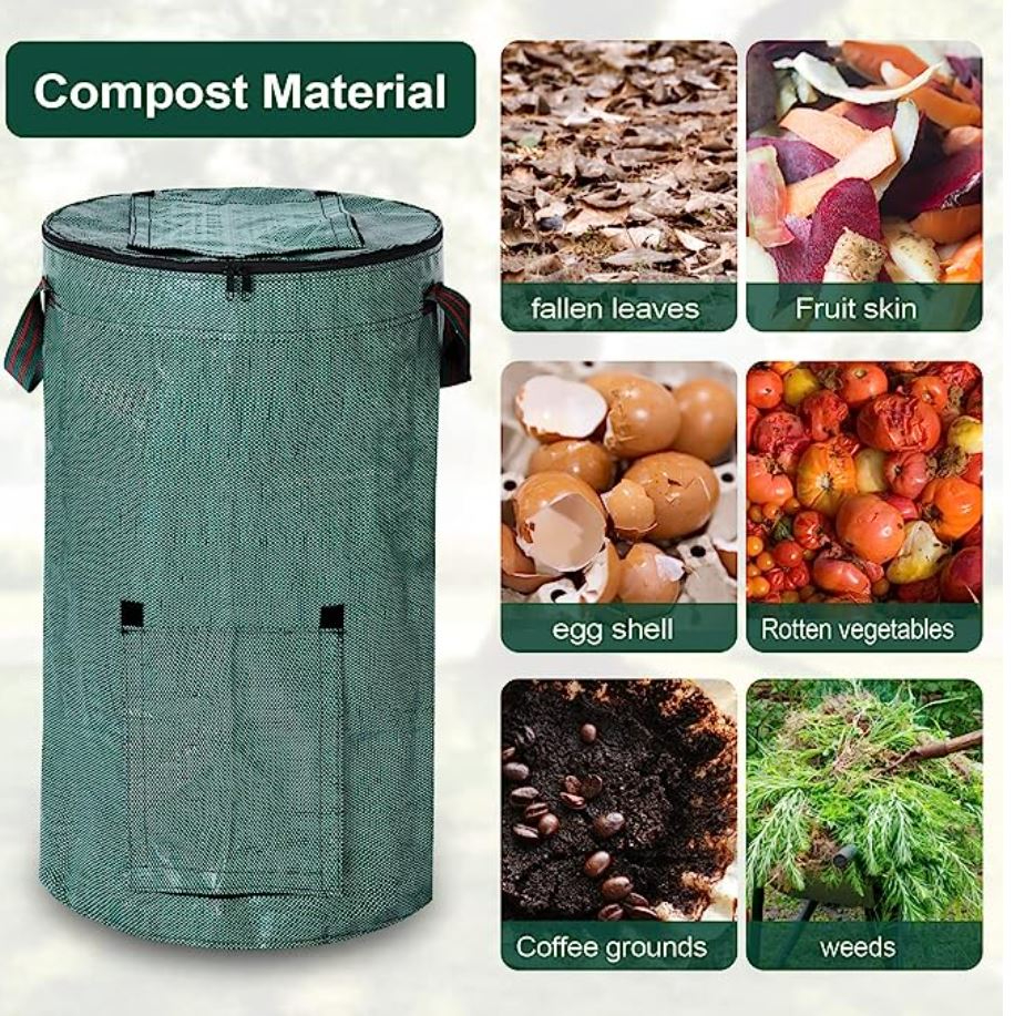 Vegetable Ferment Compost Bag Garden 堆肥 Composting Bags Reusable Lawn 