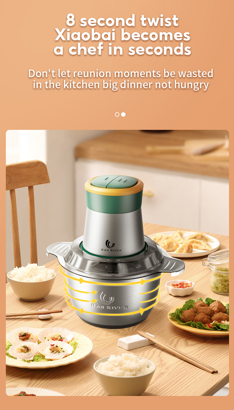 HAN RIVER Mixer Food Processor Electrical Meat Grinder Capsule Cutter