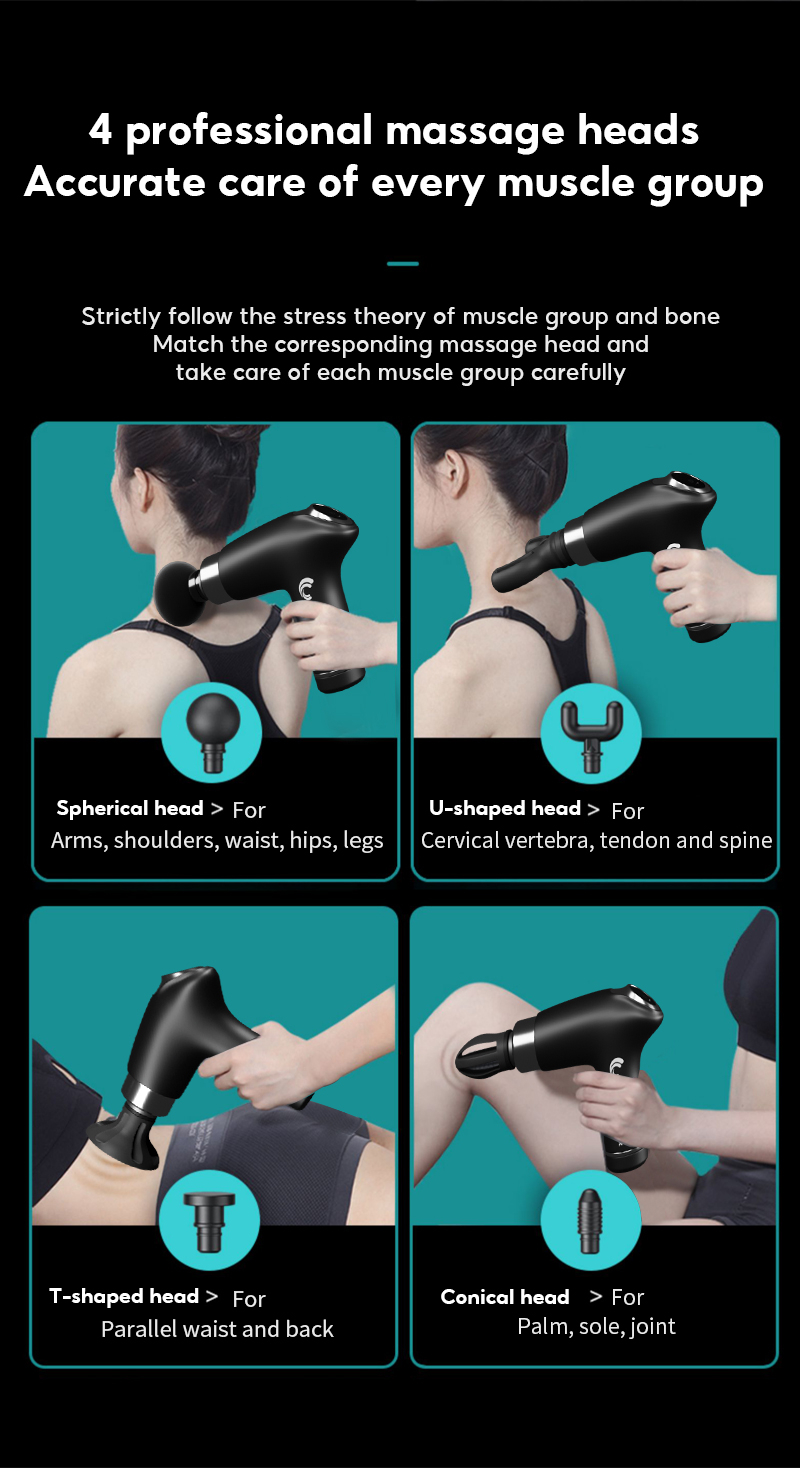 Han River Massage Gun Portable Massage Gun Multifunctional Fascia Gun Speed Adjustable To