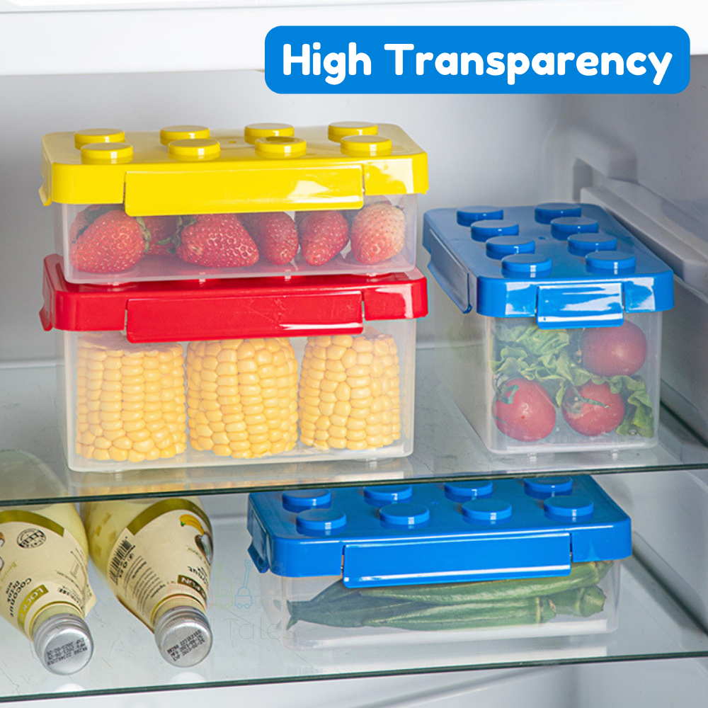 BUILDING BLOCK STORAGE BOX 🍭 Food Grade Container Transparent Organizer ...