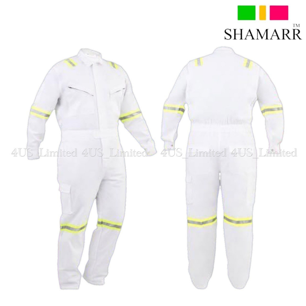 SHAMARR 100% PRESHRUNK SAFETY COVERALL WITH REFLECTIVE 230GSM | HIGH ...