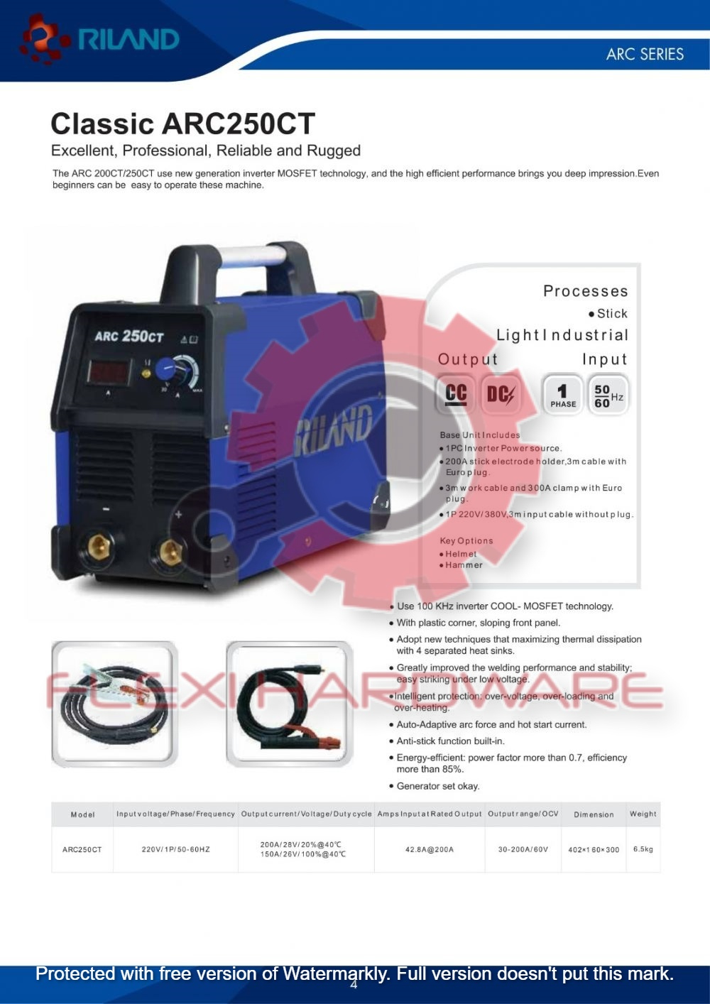 Riland ARC250CT Welding Machine Complete Set (2 Years Warranty ...