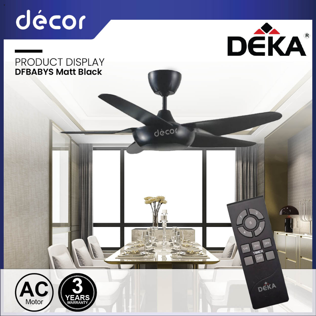 DEKA BABY FAN 46" DF BABYS FANZO STORM BABY 42" 5 Blades with AC