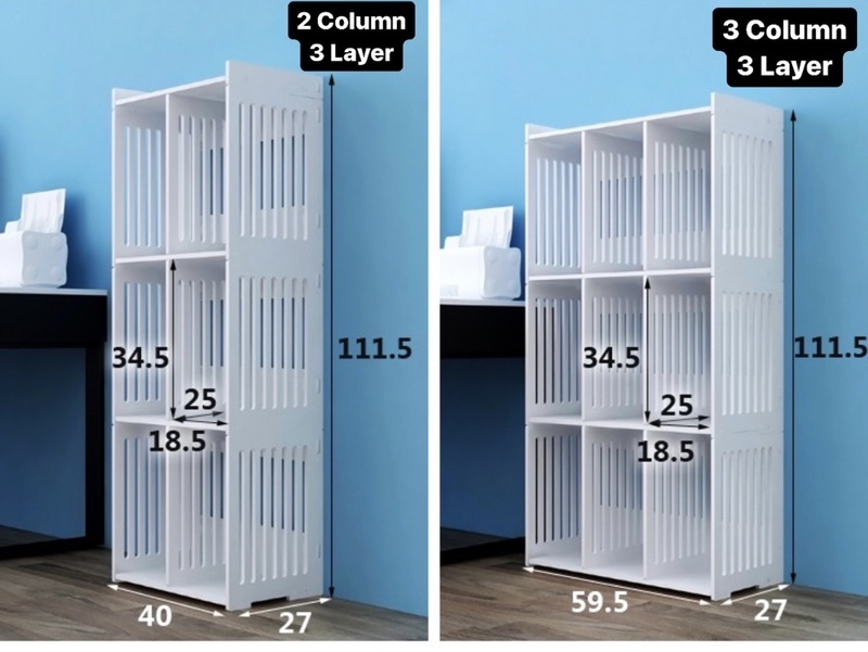 DIY Rak Buku Ikea Style Bookshelf Furniture Office Rack File Stationery