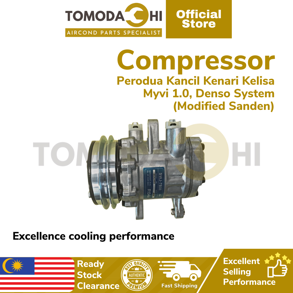 TOMODACHI Car Aircond Compressor DENSO Perodua Kancil /Kenari/ Kelisa ...