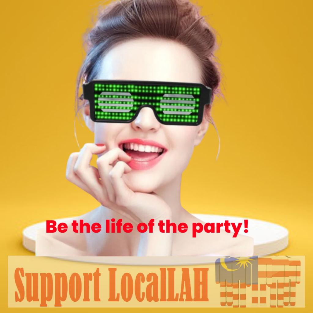 LED Flashing Light-Up Party Glasses - Spectacles with Blinking Lights ...
