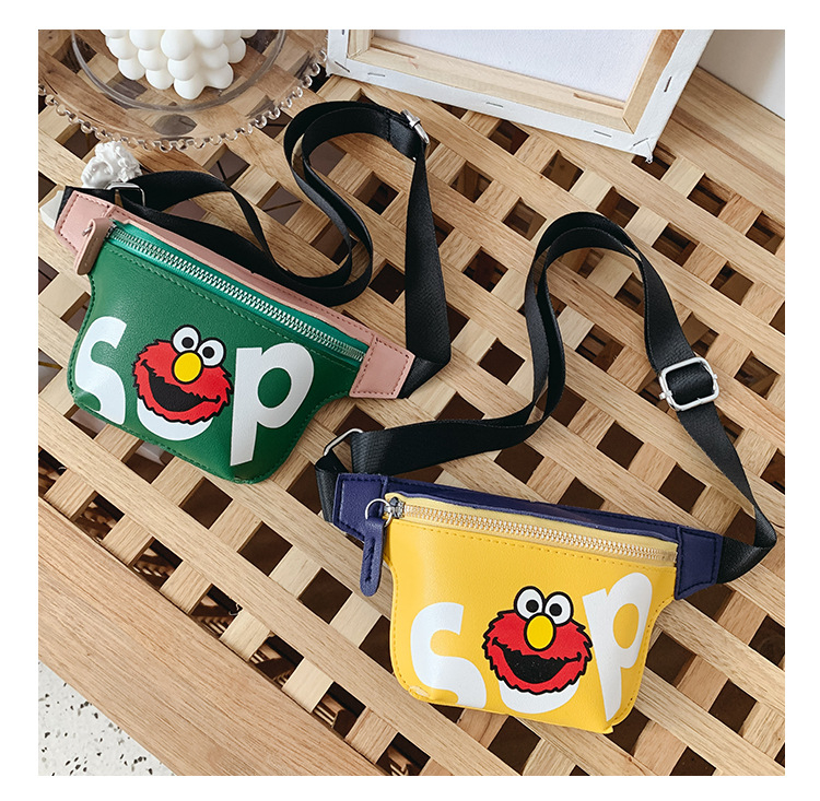 Kids Elmo Sesame Street Waist Bag Cute Children Boys Girls Fashion