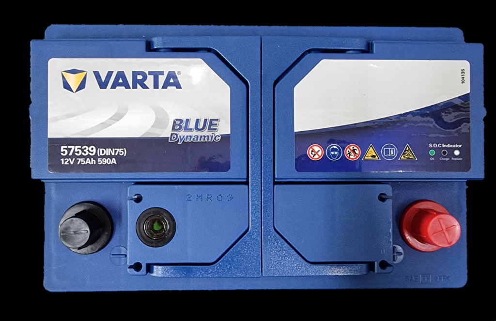 VARTA DIN75 57539 Blue Dynamic for Volkswagen Passat, MK7, Ford Ranger ...