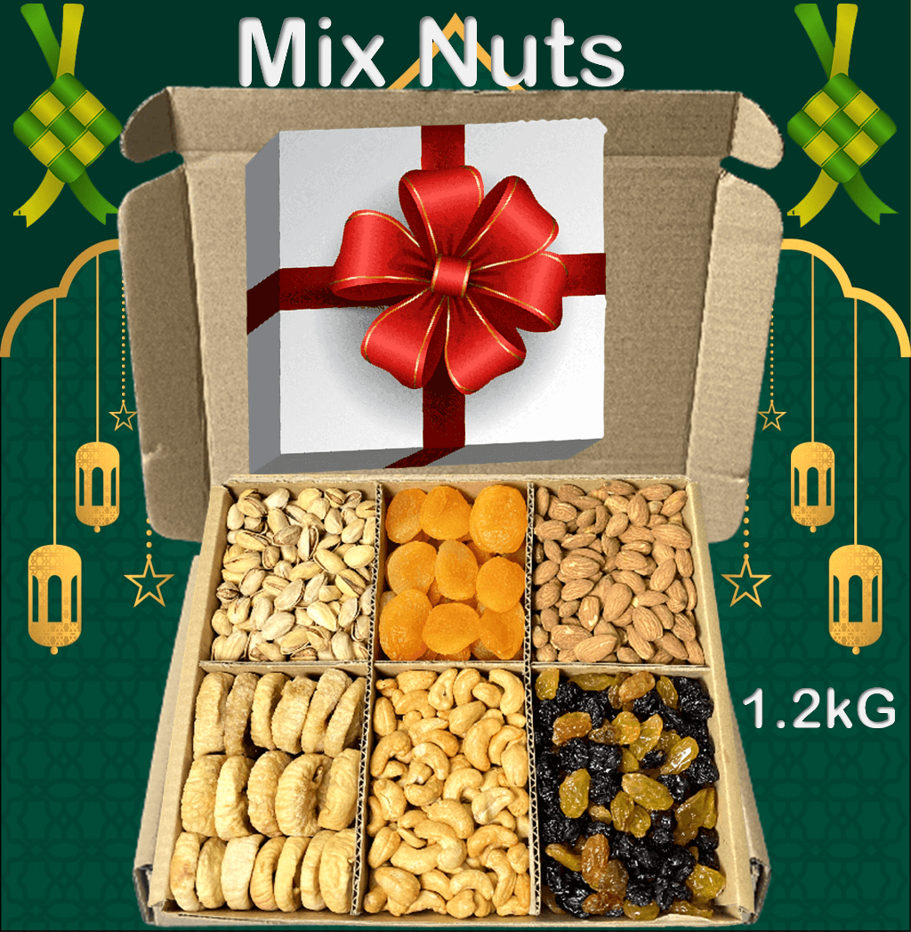 Mix Nuts gift box 9 IN 1 & 6 in1 cashew ,pistachio ,almond , dried fog