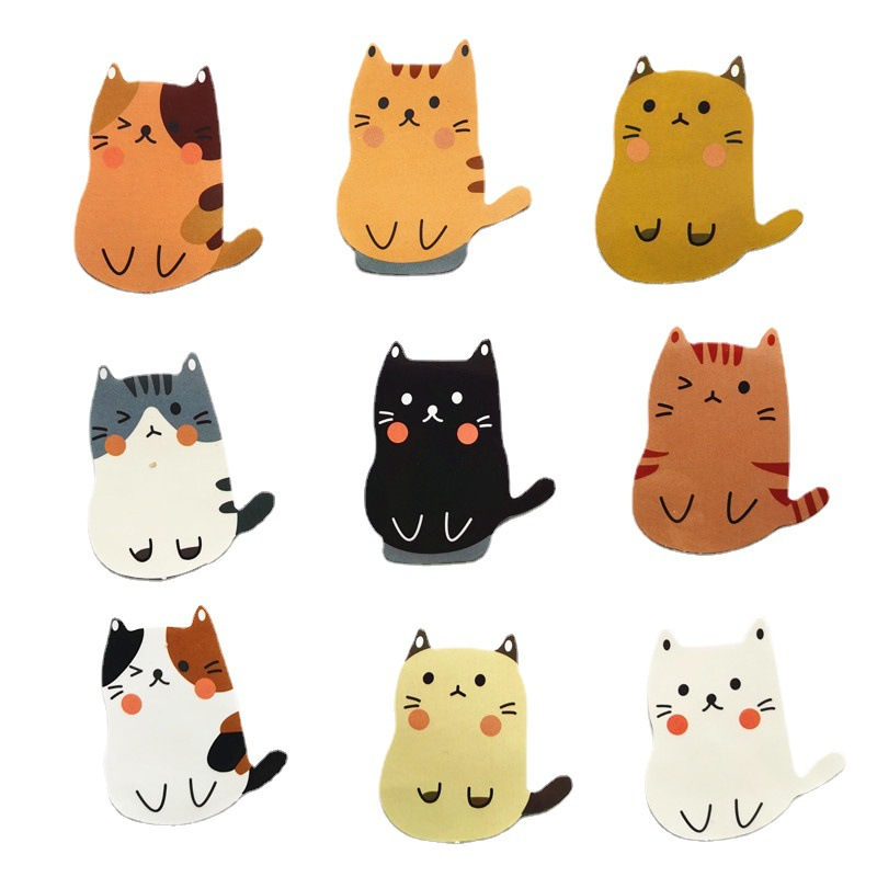 Cute Cartoon Cats Kitten Die Cut Deco Stickers Pack DIY Decorations ...