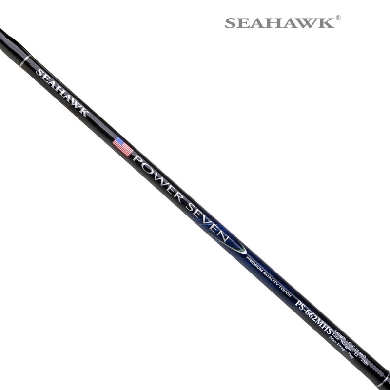 ** NEW SEAHAWK POWER SEVEN SPINNING/ BAITCASTING ( BC FISHING ROD ...