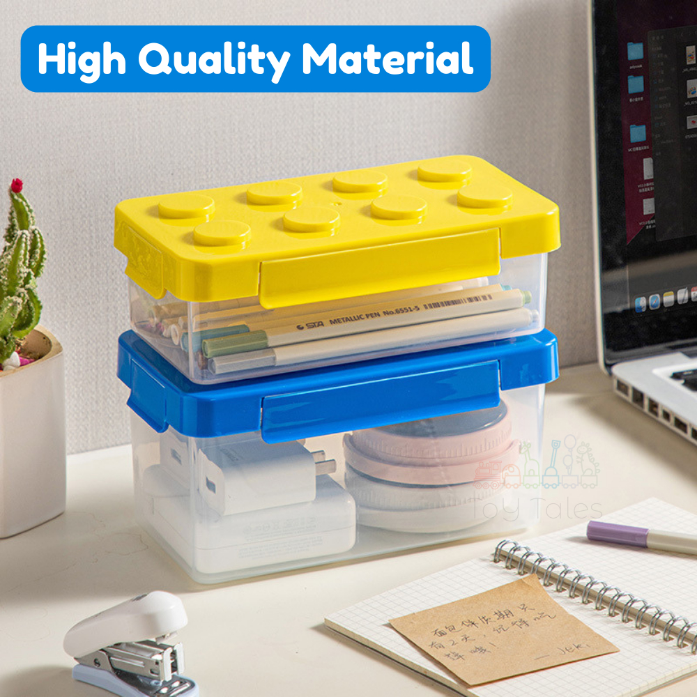 BUILDING BLOCK STORAGE BOX 🍭 Food Grade Container Transparent Organizer ...