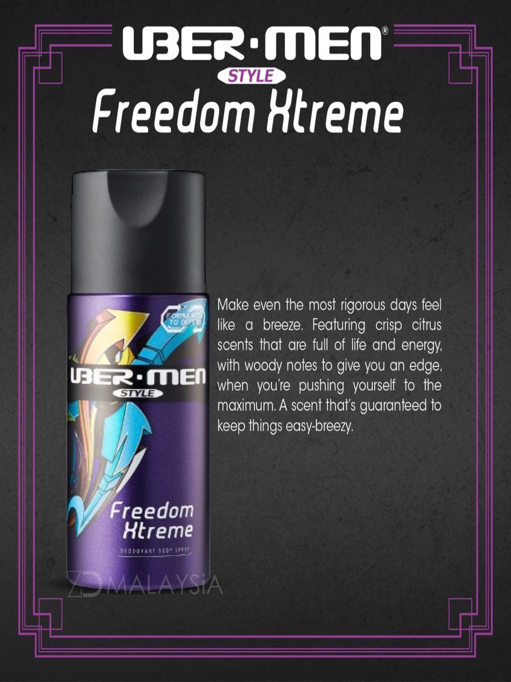 Ubermen Style Deodorant Body Spray 125ml (Casual/Freedom/Freedom ...
