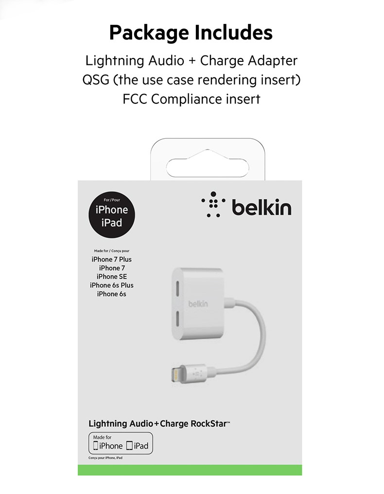 Belkin F8J198btWHT Lightning Audio + Charge RockStar | Shopee Malaysia