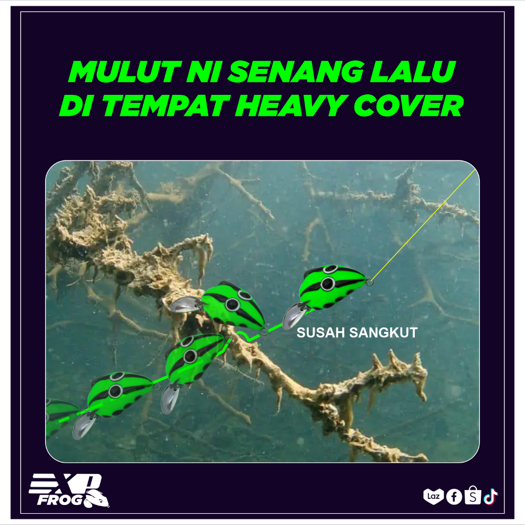 EXP RUGBY / RUGBY MINI FROG Soft Rubber Frog Expert For Snakehead ...