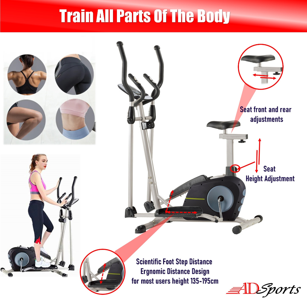 LongStyle Recumbent Fitness Physiotherapy Cardio Exercise Gym