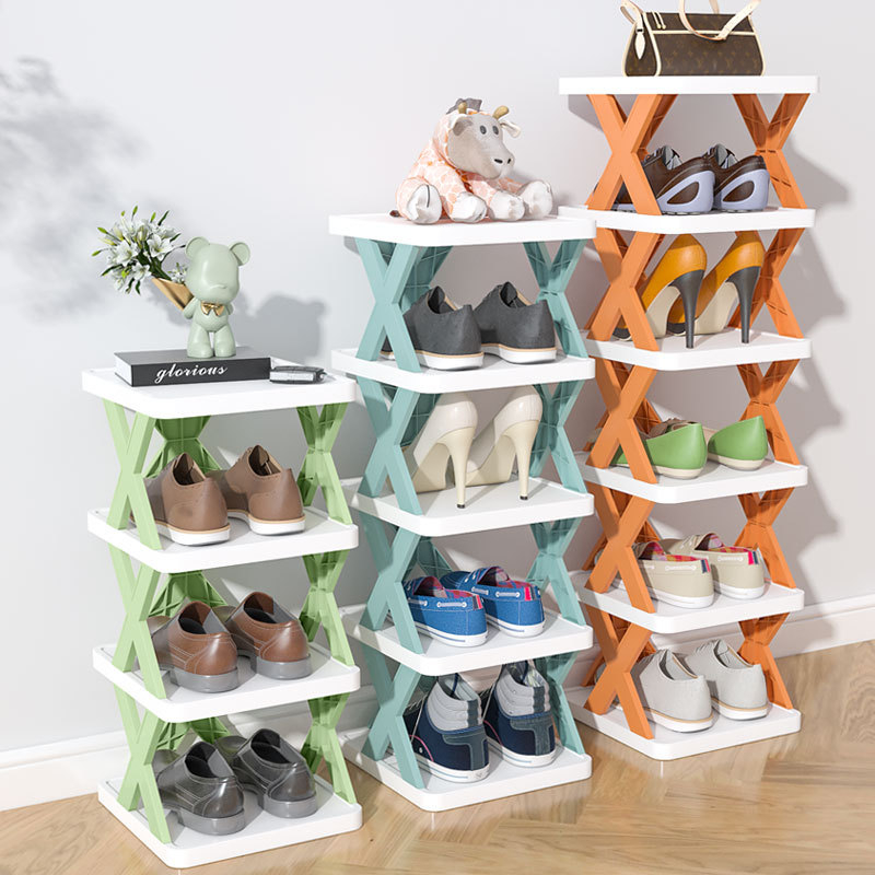 Rak Kasut Plastic Shoes Rack Multilayer Narrow Shoe Rack Storage