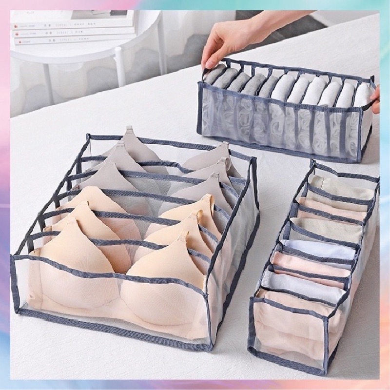 6/7/9/11 Slots Closet Wardrobe Organizer Bra Organizer Storage 内衣收纳 ...