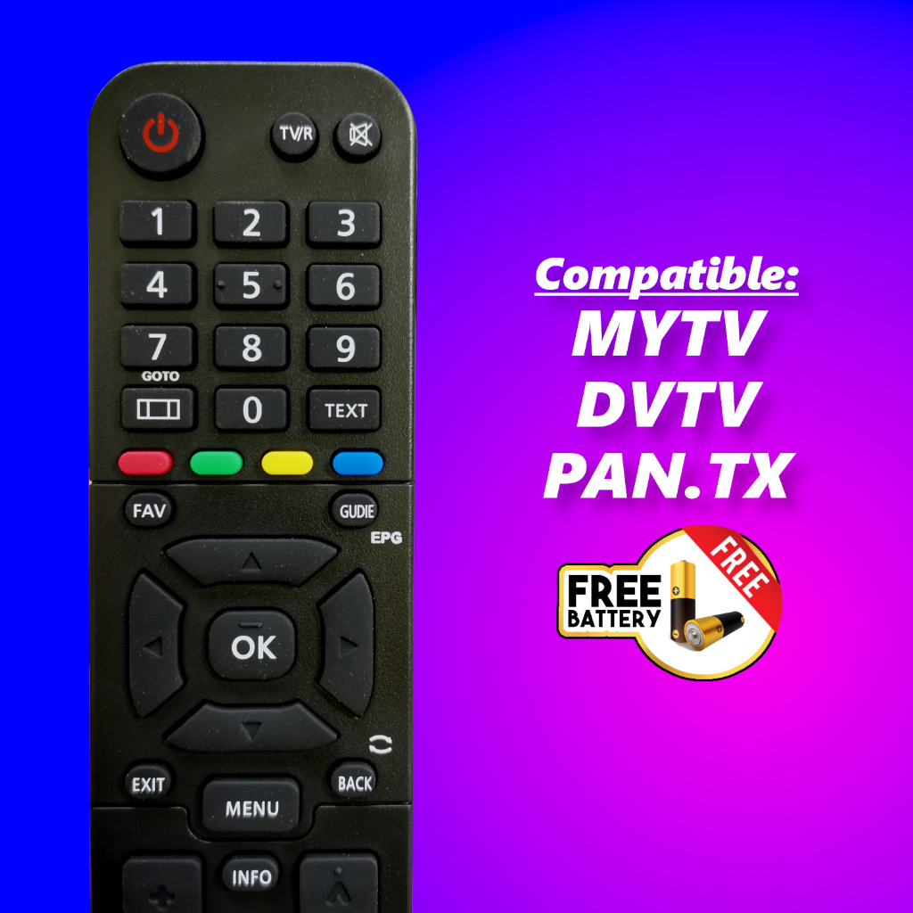 MYTV Remote Control 3 In 1 TV Controller For MYTV DVTV PAN TX (RC9410 ...