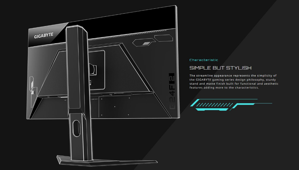GIGABYTE GAMING MONITOR G24F 2 IPS PANEL /23.8in FHD/ 1MS/ 165HZ /AMD