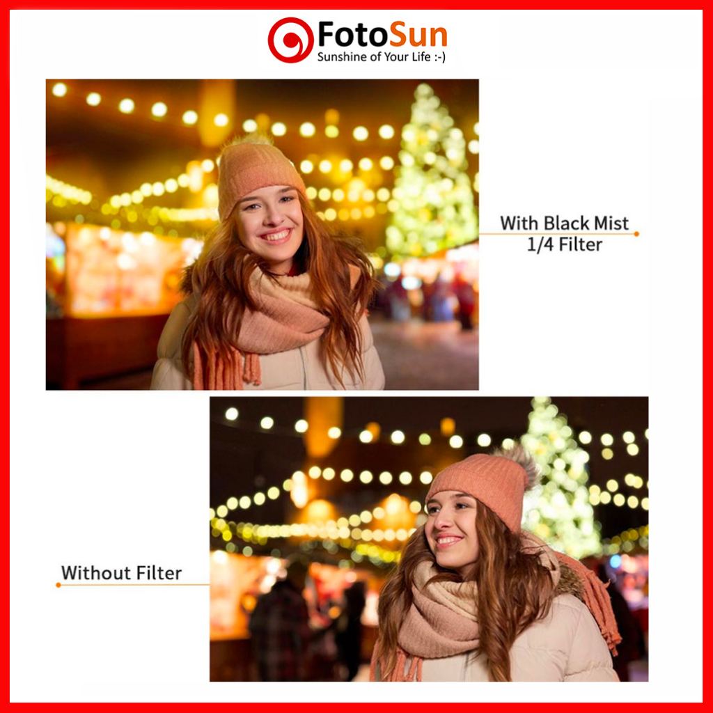 Neewer 67mm Black Diffusion 1/4 Effet avec ND2-ND32 Variable ND Filtre