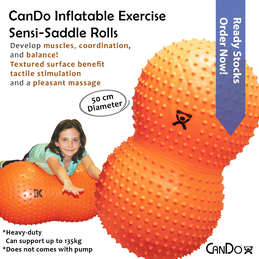 CanDo Inflatable Exercise Sensi-Saddle Rolls for developing muscles and ...