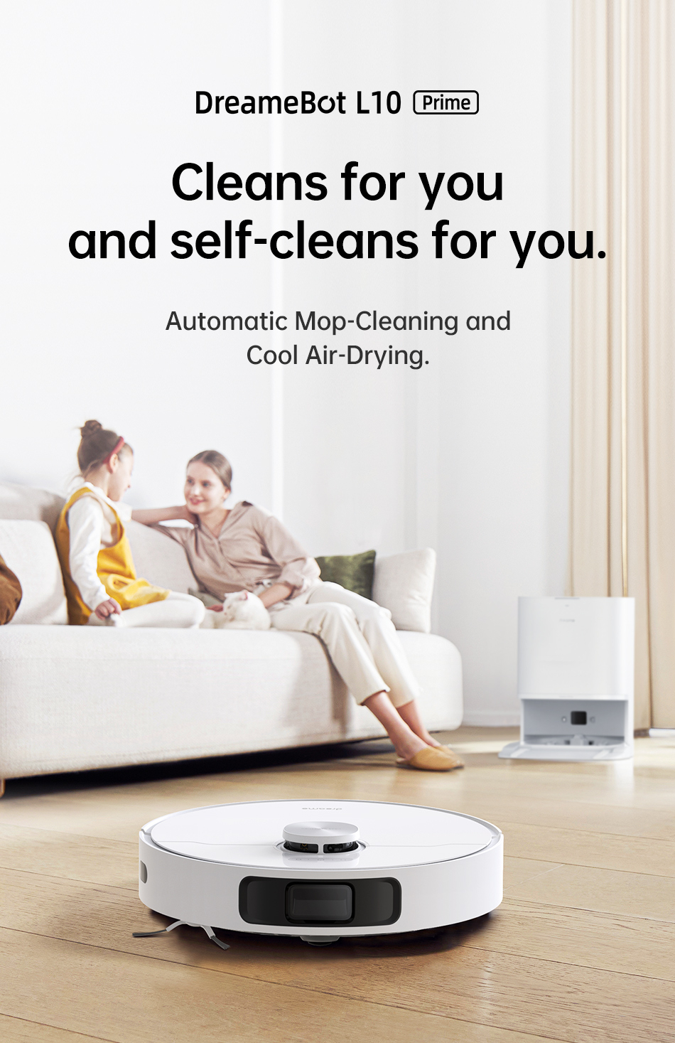【READY STOCK】[NEW LAUNCH] Dreame L10 Prime Robot Vacuum | Auto Mop  Cleaning, Drying | Mop Lifting 7mm | 2 Years Warranty