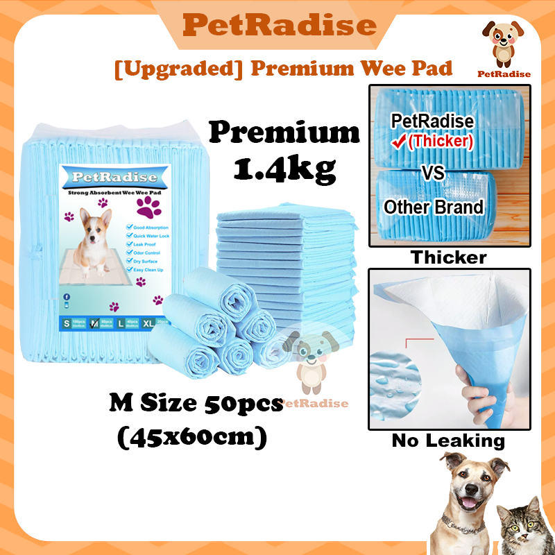 【UPGRADED】 1.4kg PetRadise Charcoal Weewee Pad Pet Pad Charcoal Wee Pad ...