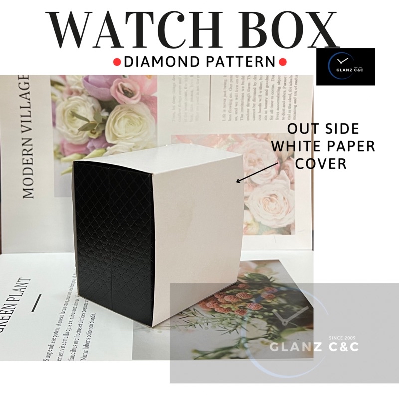 Simple Luxury PU Leather Single Slot Display Case Watch Box Gift Box ...