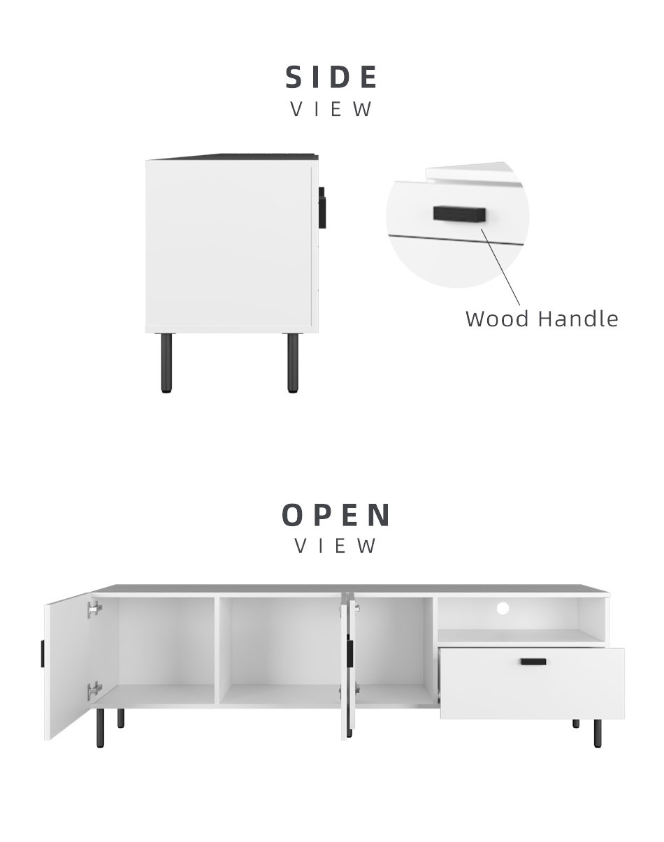[FREE Shipping] Homez Jasmine Series Melamine 6Ft Tv Cabinet Tv Console ...