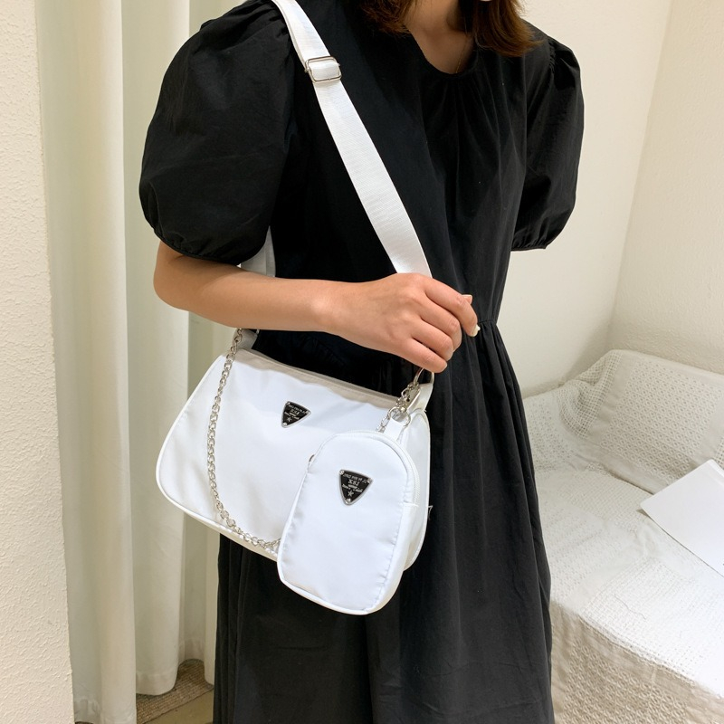 iFASHION 1548 2 in 1 Underarm Nylon Beg Tangan Wanita Sling Bag Women ...