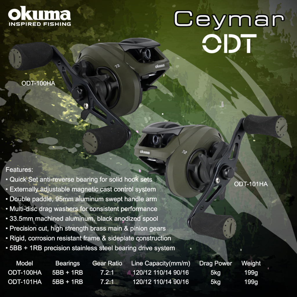 Okuma Ceymar ODT Spinning Reel | ODT-500A | FishUSA