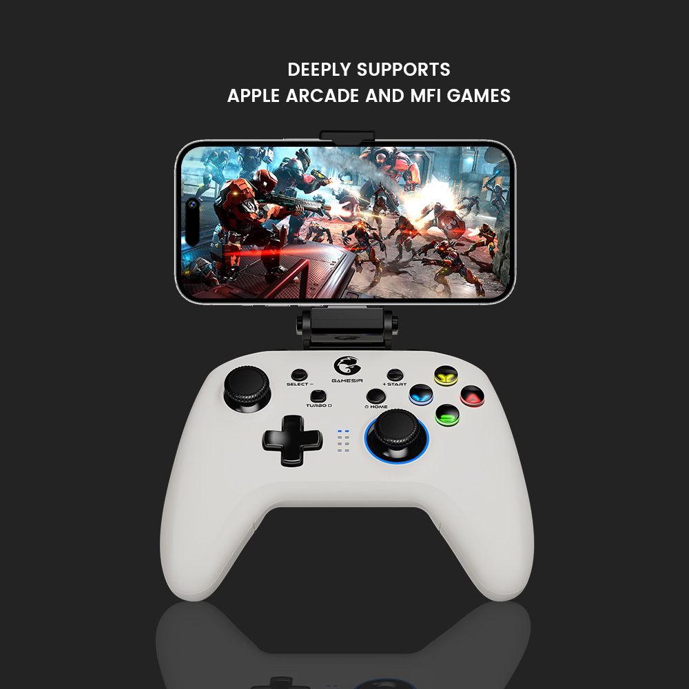 GameSir T4 Pro White Color Bluetooth Wireless Gaming Controller Gamepad ...