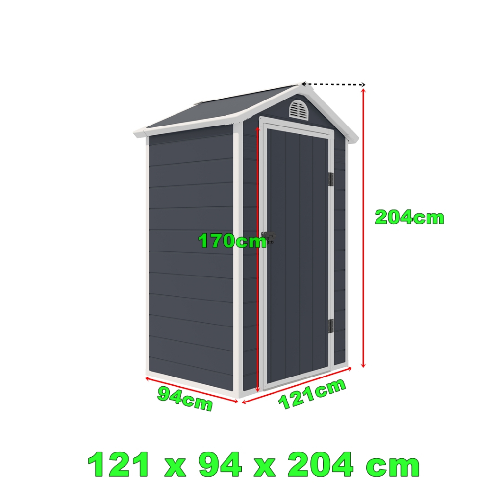 Outdoor Garden Storage Plastic Shed Cabin Store / Backyard Big Garden Shed for Tool Organizer