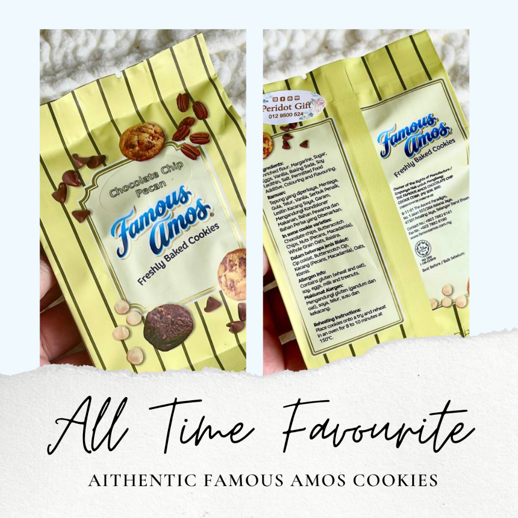 Famous Amos Cookies 25G Small Pkt Doorgift Party Favor Shopee   My 11134208 7qukw Lh5ym2j30g4tb4