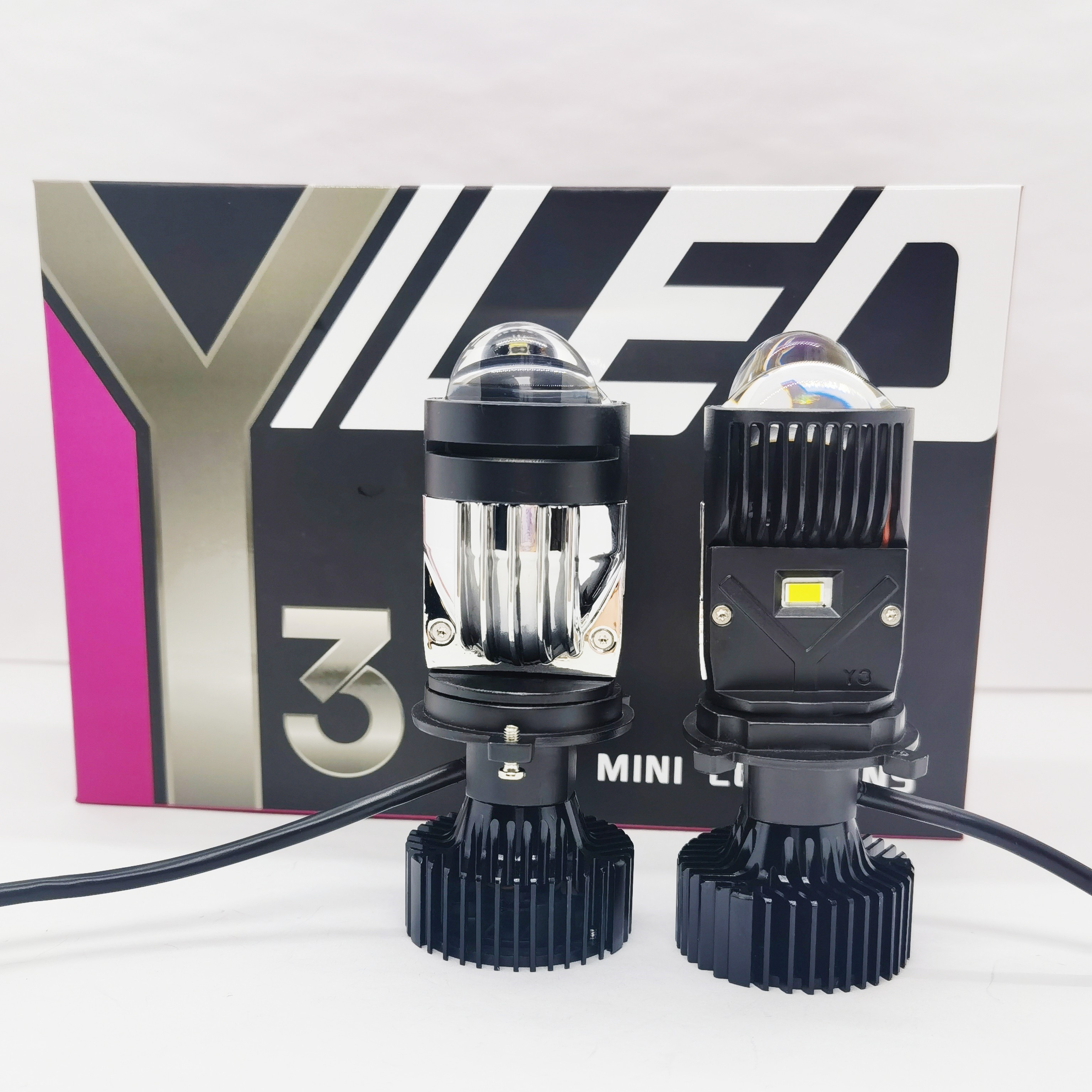 TDCU Plug And Play Car Mini H4 Hi/Lo LED Headlight Projector H7 H8 H9 ...