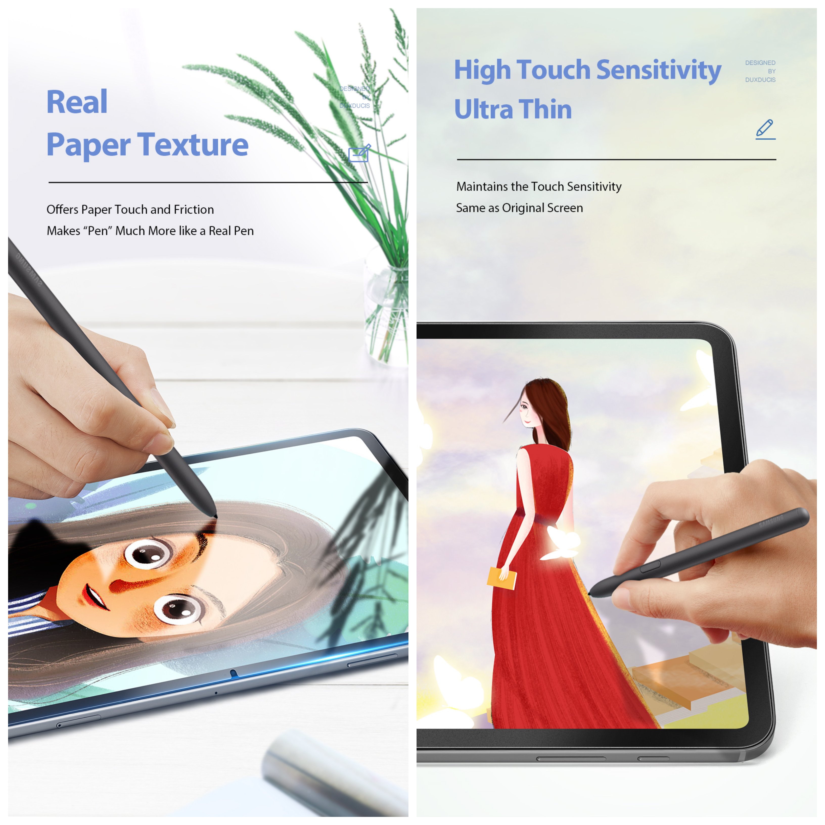 DUX DUCIS PAPERFEEL Samsung Galaxy Tab S9 S8 S7 Ultra FE Plus S6