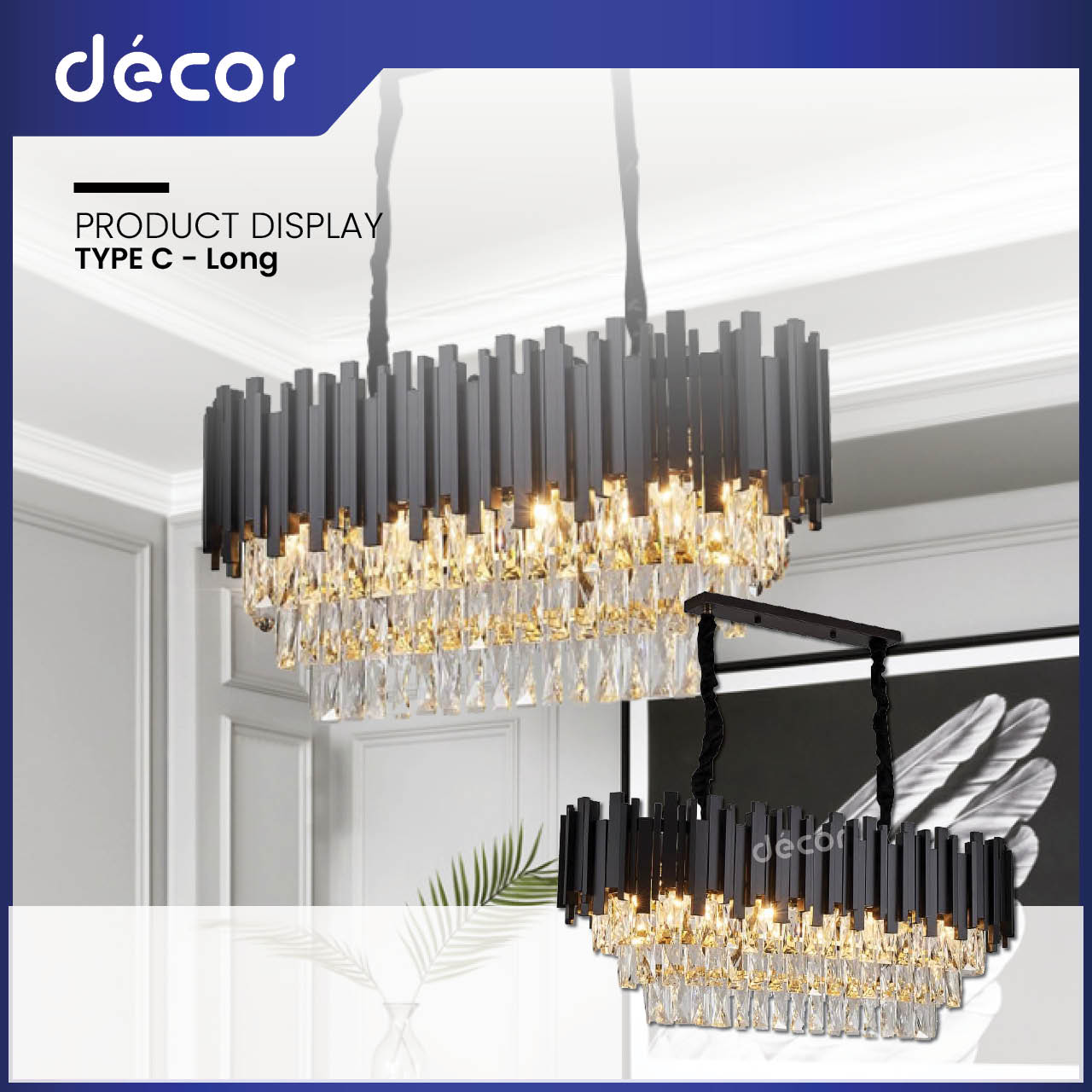 Modern Luxury Crystal Chandelier Light Golden Black Chandelier Pendant ...