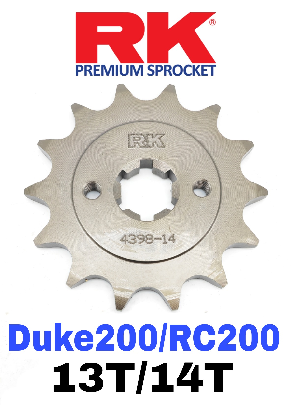 RK Sprocket Set KTM Duke 200 / RC200 6 Hole RK 520 KLO2 O-Ring Black ...