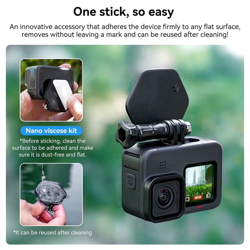 TELESIN Magnetic Lanyard Pendant Chest Strap Mount + Nano Sticker Kit ...