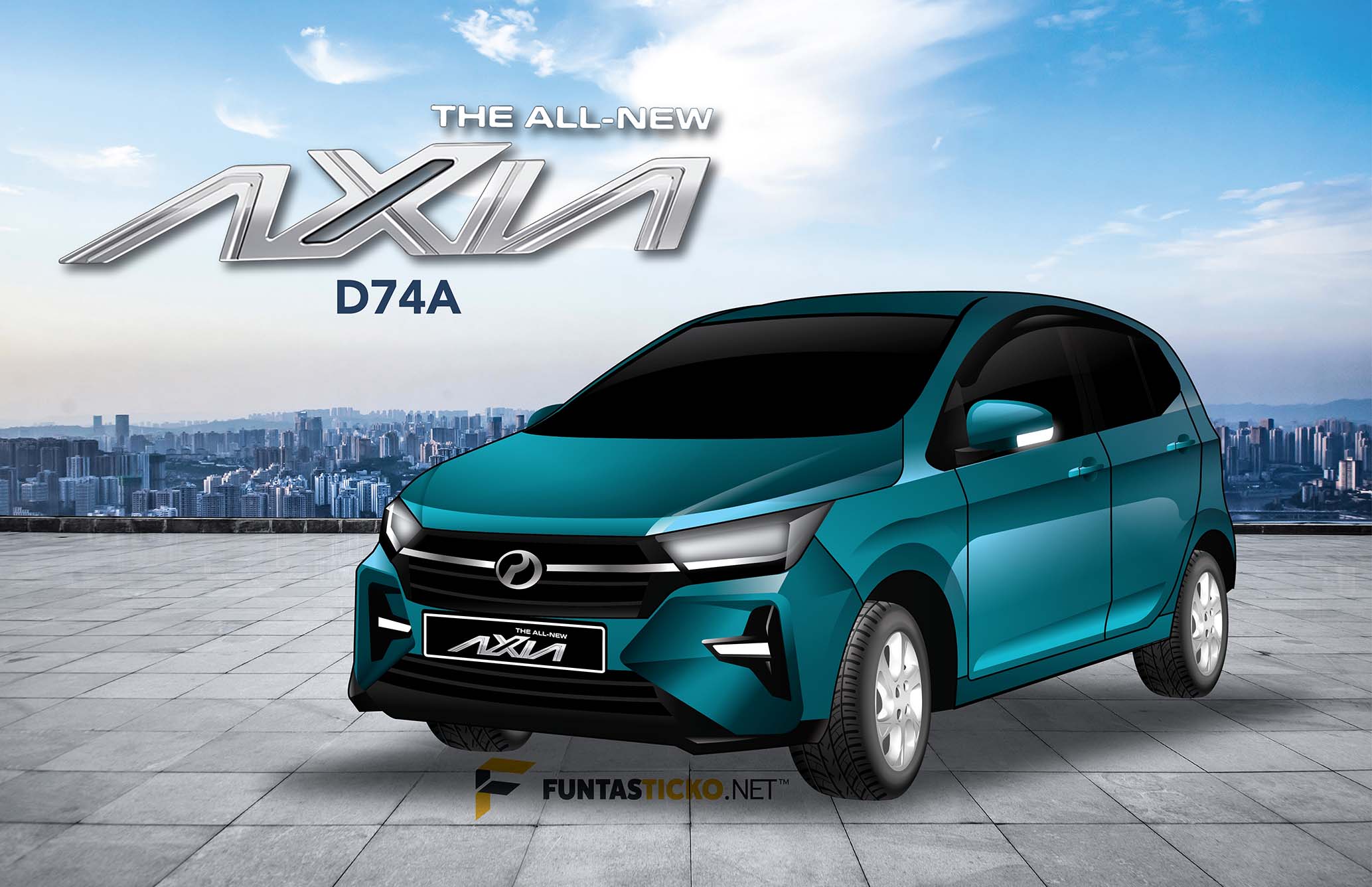 AMAZING PERODUA NEW AXIA 2023-2024 CAR WINDOW TRIANGLE LOUVER COVER ...